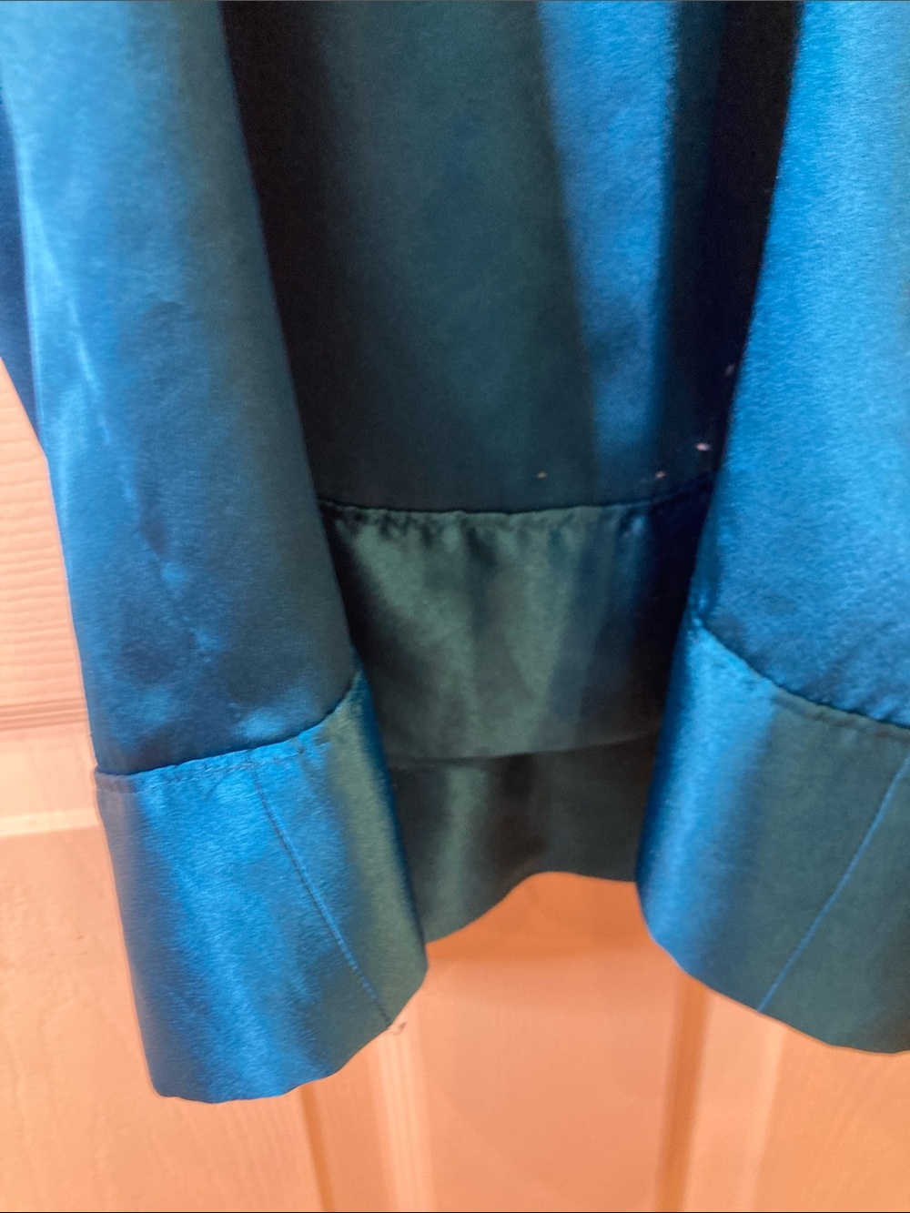 Victoria's Secret Teal Satin Slip Dress - Picture 9 of 9